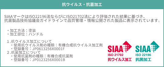 抗ウイルス・抗菌加工