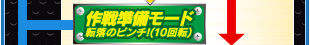 作業準備モード転落のピンチ!（10回転）