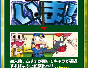 突入時、ふすまが開いてキャラが通過すればより上位演出へ！！