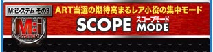 M:iシステム その3 ART当選の期待高まるレア小役の集中モード　スコープモード